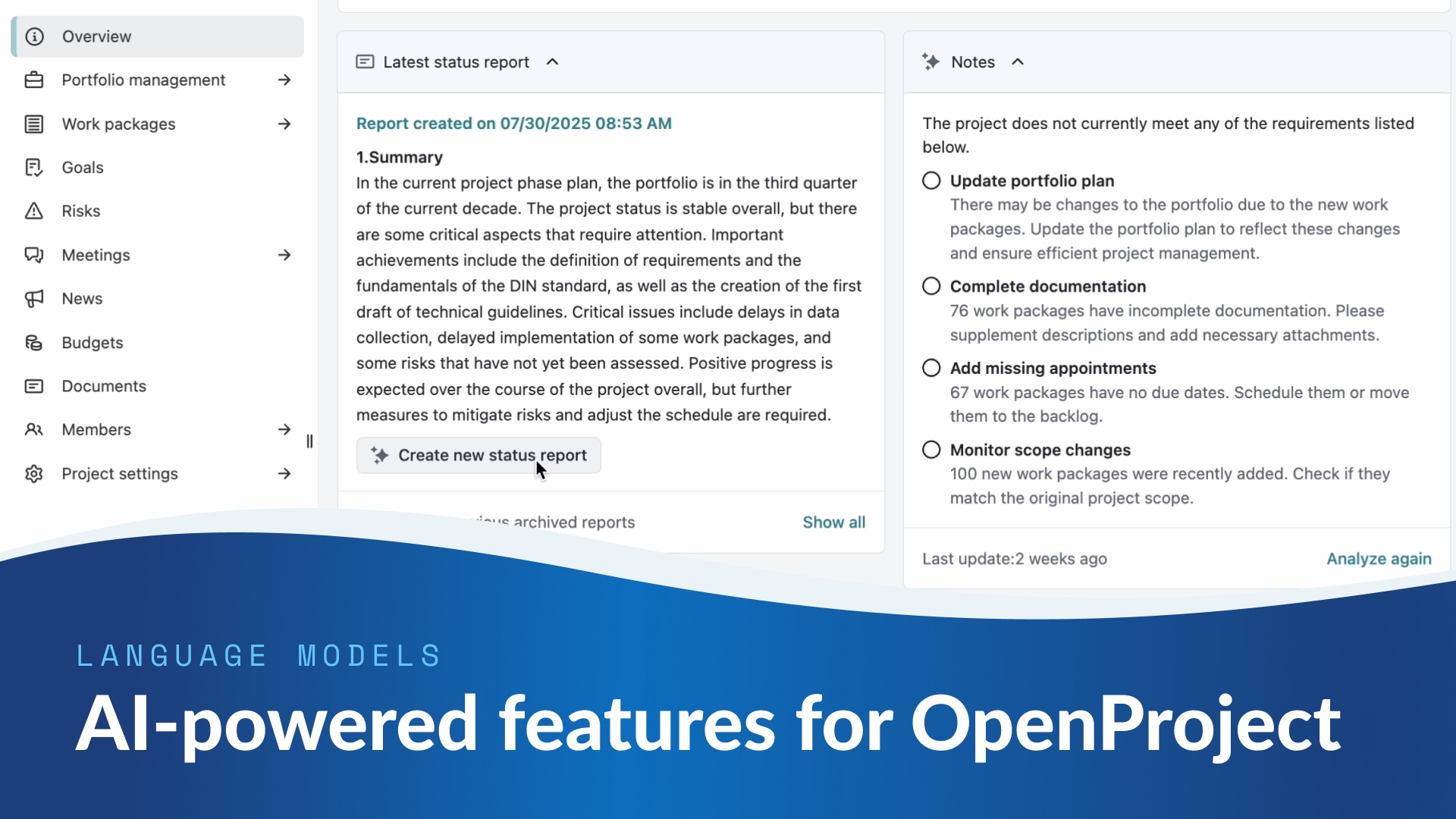 AI-powered project and portfolio management with OpenProject AI-powered project and portfolio management with OpenProject