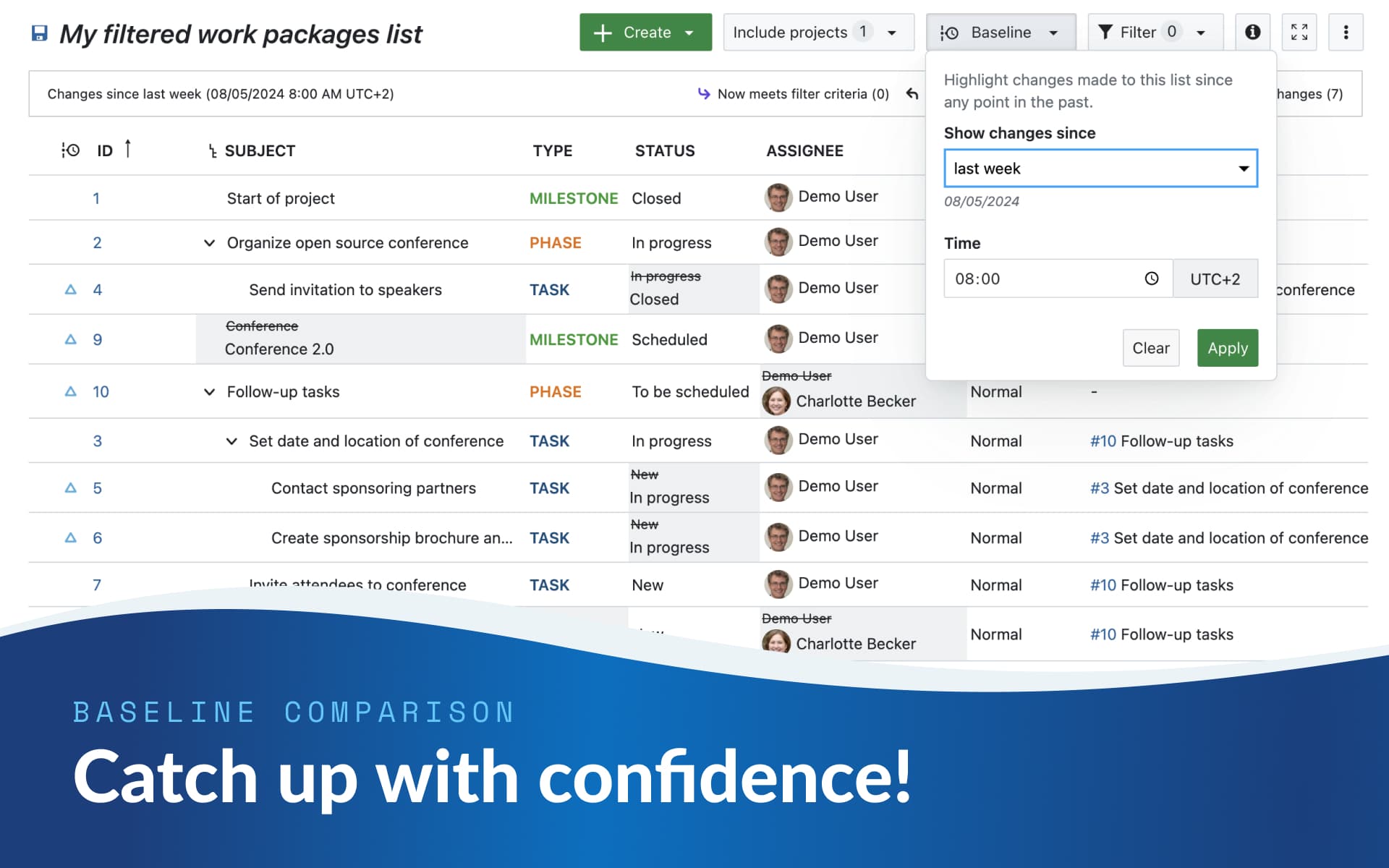Catch up with confidence: How to quickly understand changes in OpenProject after your absence Catch up with confidence: How to quickly understand changes in OpenProject after your absence