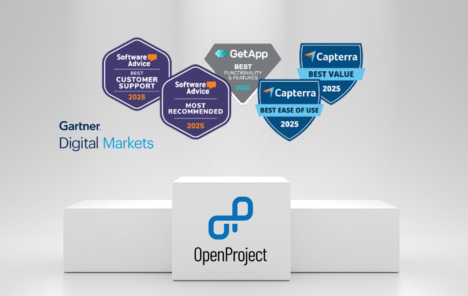 OpenProject recognized as top project management software in 2025 by Gartner Digital Markets OpenProject recognized as top project management software in 2025 by Gartner Digital Markets