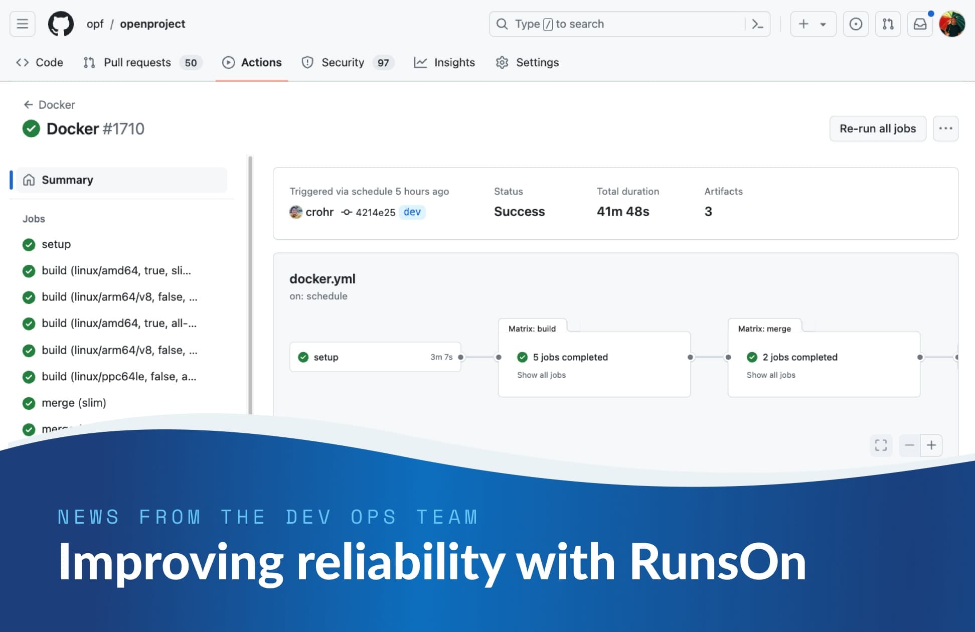 News from the DevOps team: Improving our CI/CD reliability with RunsOn News from the DevOps team: Improving our CI/CD reliability with RunsOn