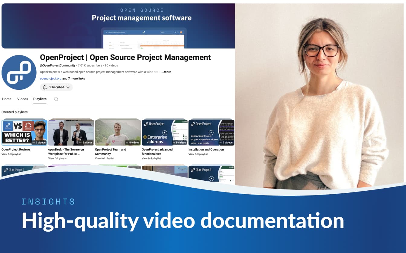 High-quality documentation and videos: Insights from OpenProject’s video producer High-quality documentation and videos: Insights from OpenProject’s video producer