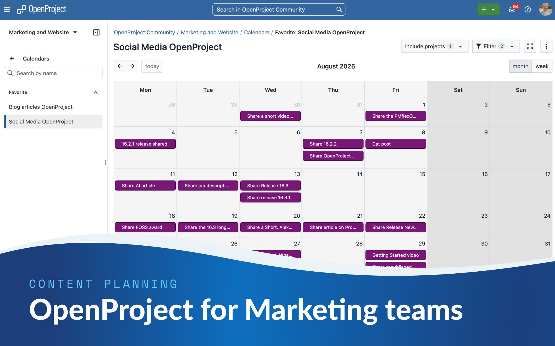 Free content planning tool: Practical tips for marketing teams using OpenProject Free content planning tool: Practical tips for marketing teams using OpenProject