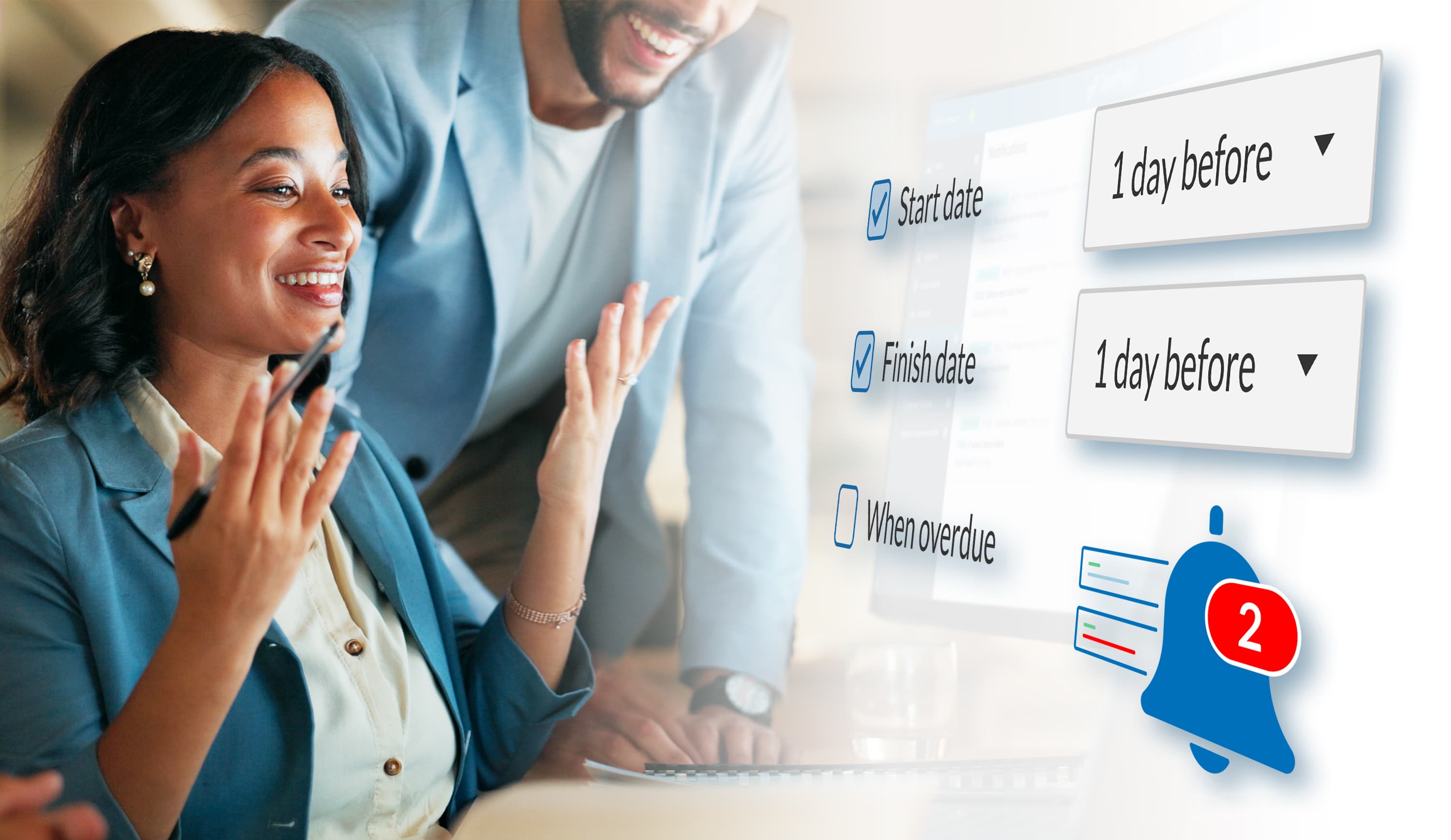 Deadline management made easy: Use customized date alerts! Deadline management made easy: Use customized date alerts!