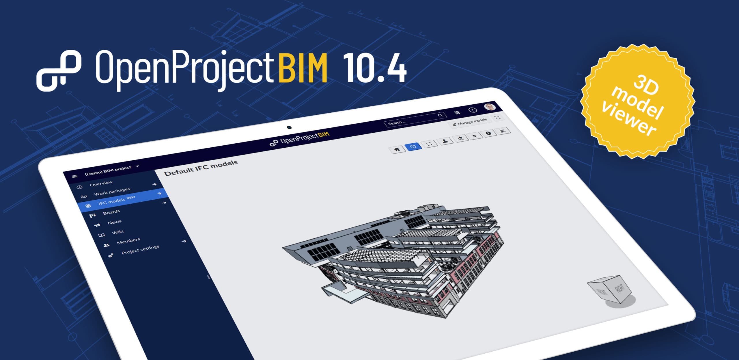 OpenProject BIM 10.4: digital construction project management with 3D building model viewer (IFC) OpenProject BIM 10.4: digital construction project management with 3D building model viewer (IFC)