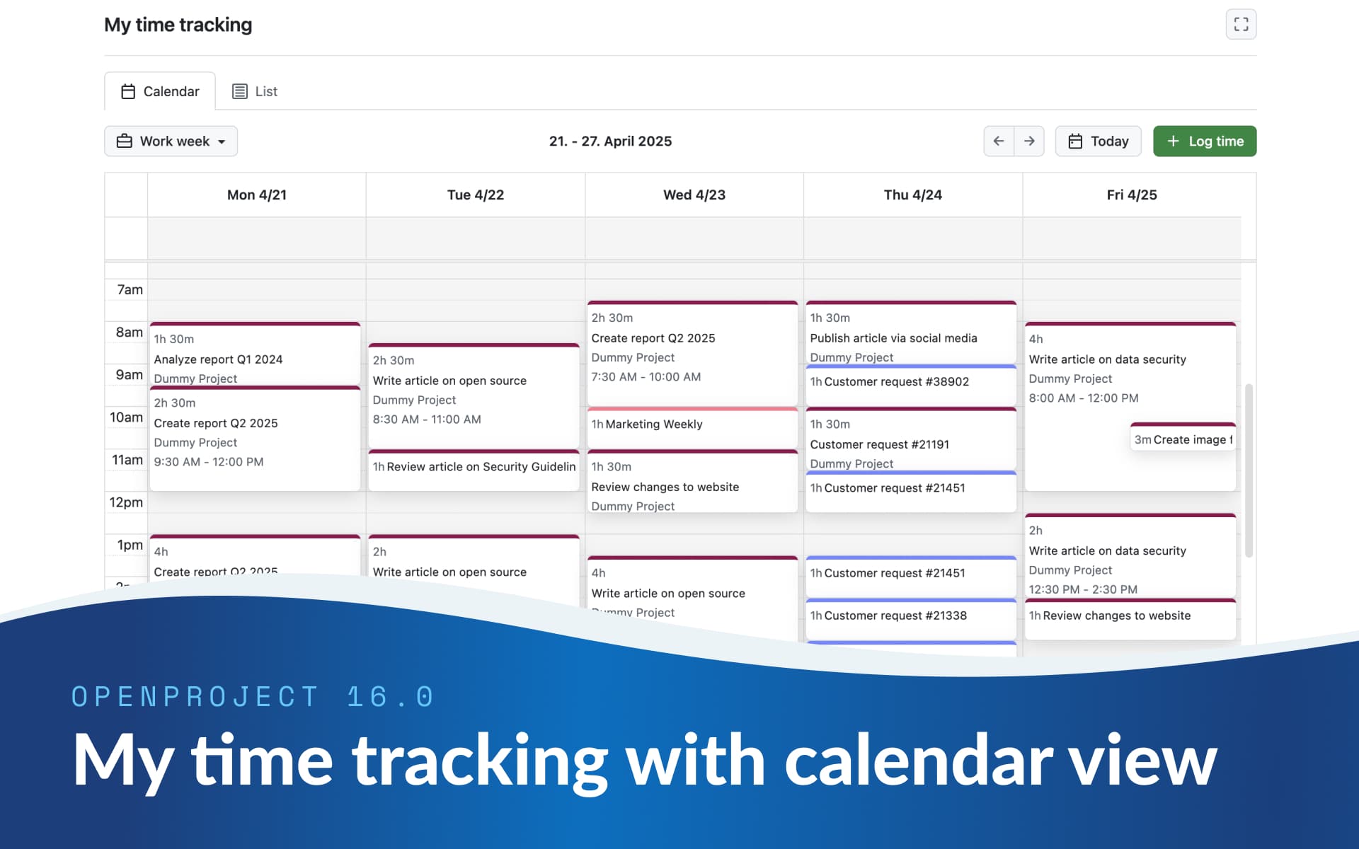 My time tracking: Structure your workday with a calendar view My time tracking: Structure your workday with a calendar view