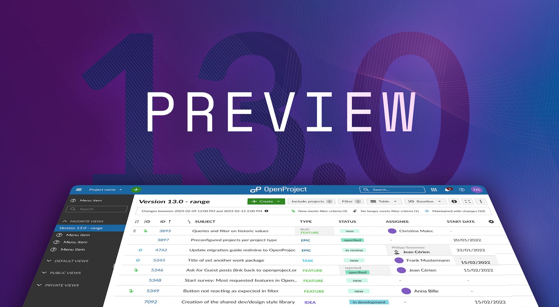 OpenProject 13.0: Great features will come this summer OpenProject 13.0: Great features will come this summer