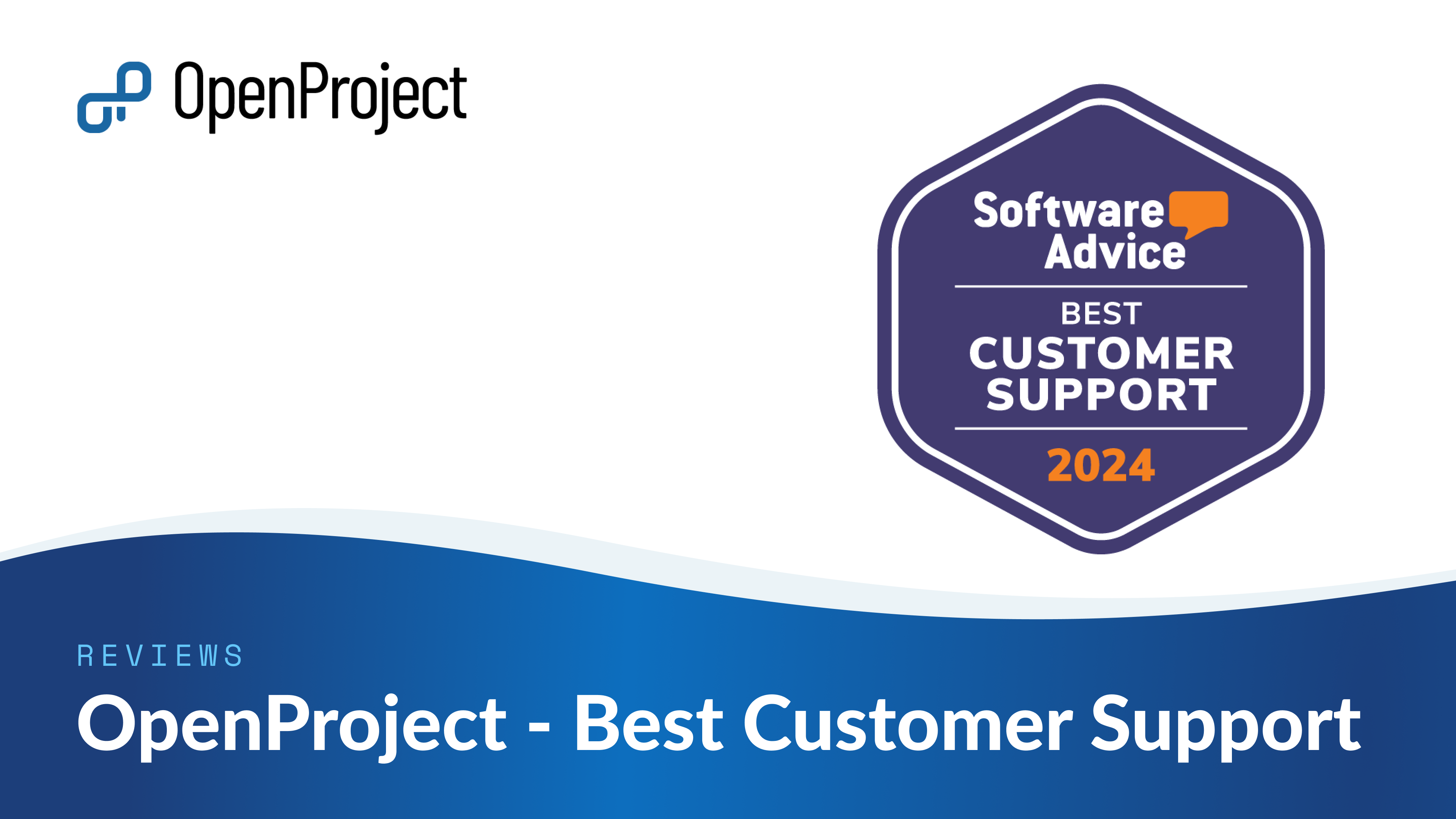 OpenProject recognized for best customer support in 2024 by Gartner Digital Markets OpenProject recognized for best customer support in 2024 by Gartner Digital Markets