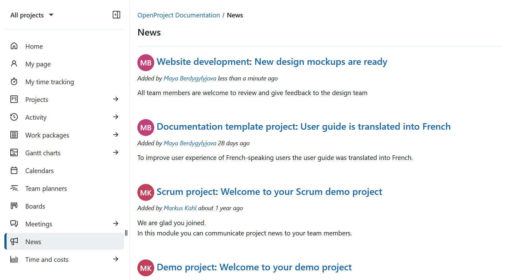 The News global module