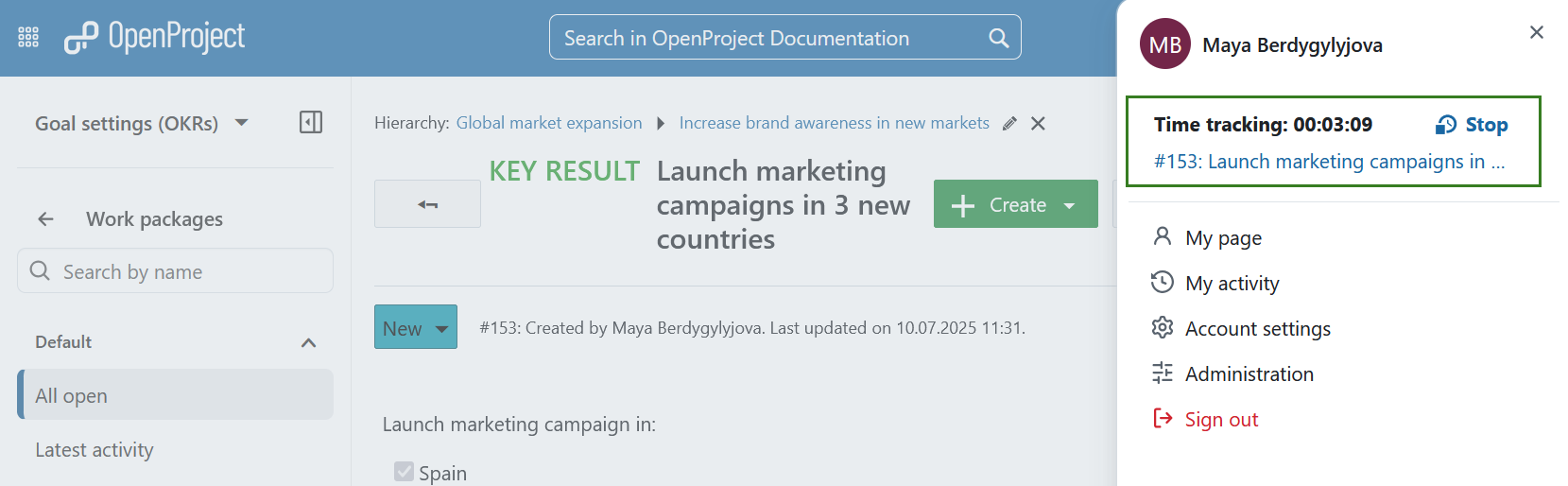 OpenProject_stop_tracking_from_avatar